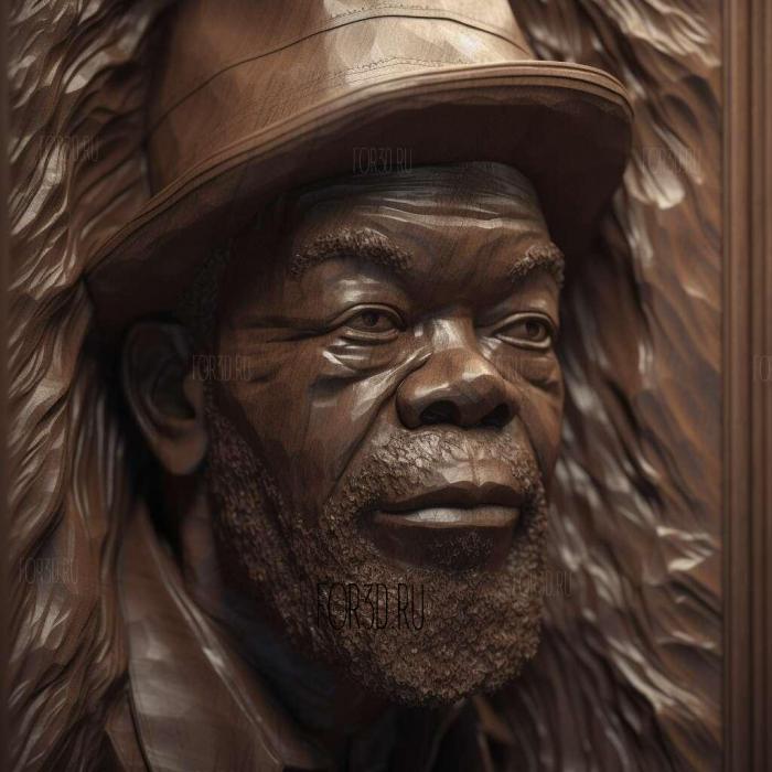 Samuel LJackson 1 stl model for CNC